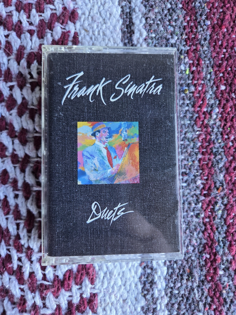 Frank Sinatra Duets Cassette — Black Cover with Color Art